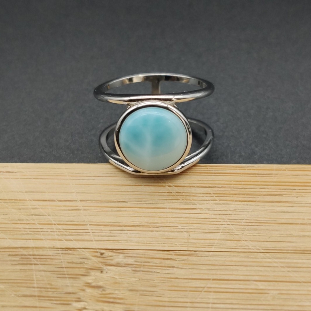 Beautiful Larimar Ring Designđ - Picture 7 of 8